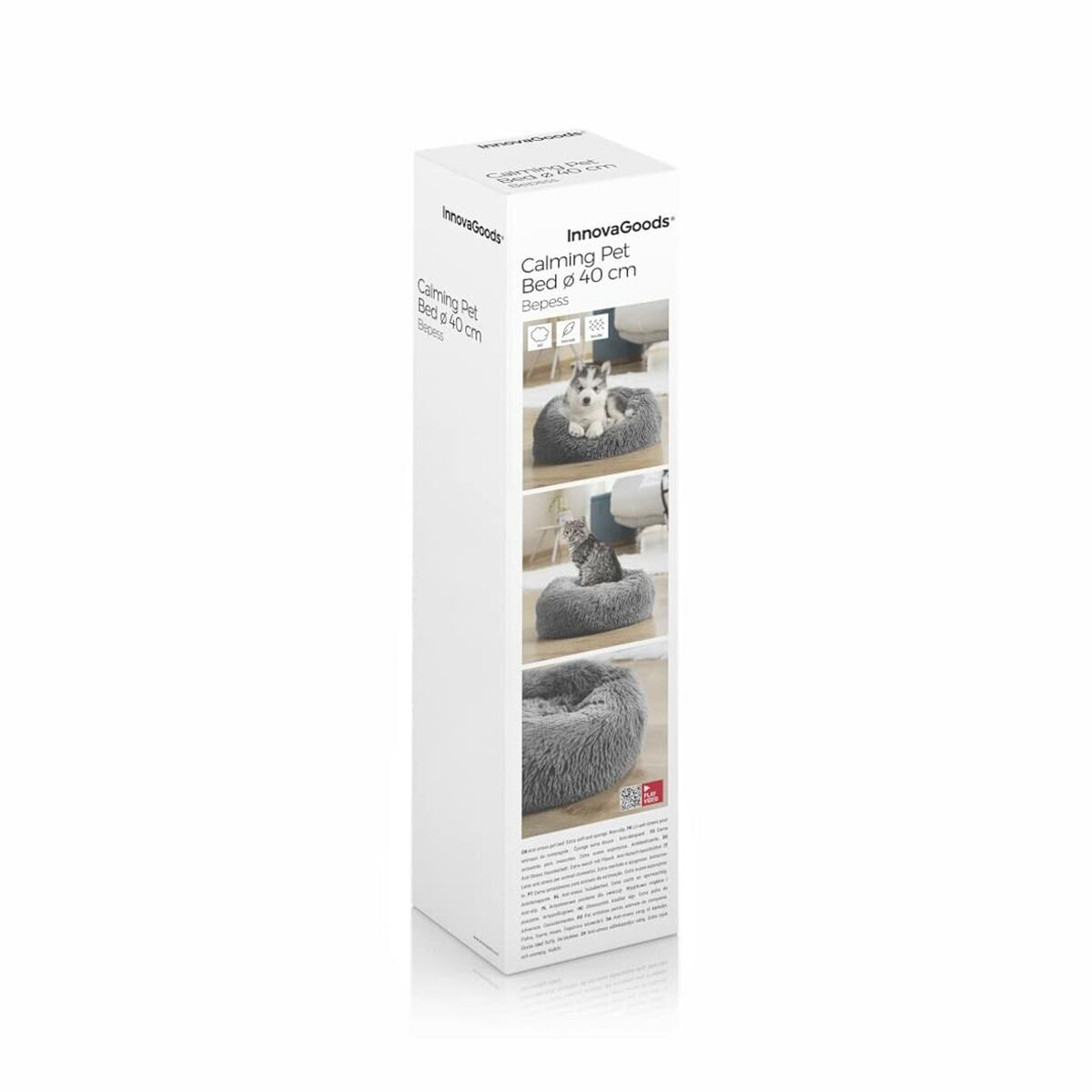 Le Cocon Royal – Panier Apaisant Anti-Stress · Chat & Petit Chien (Ø 60 cm)