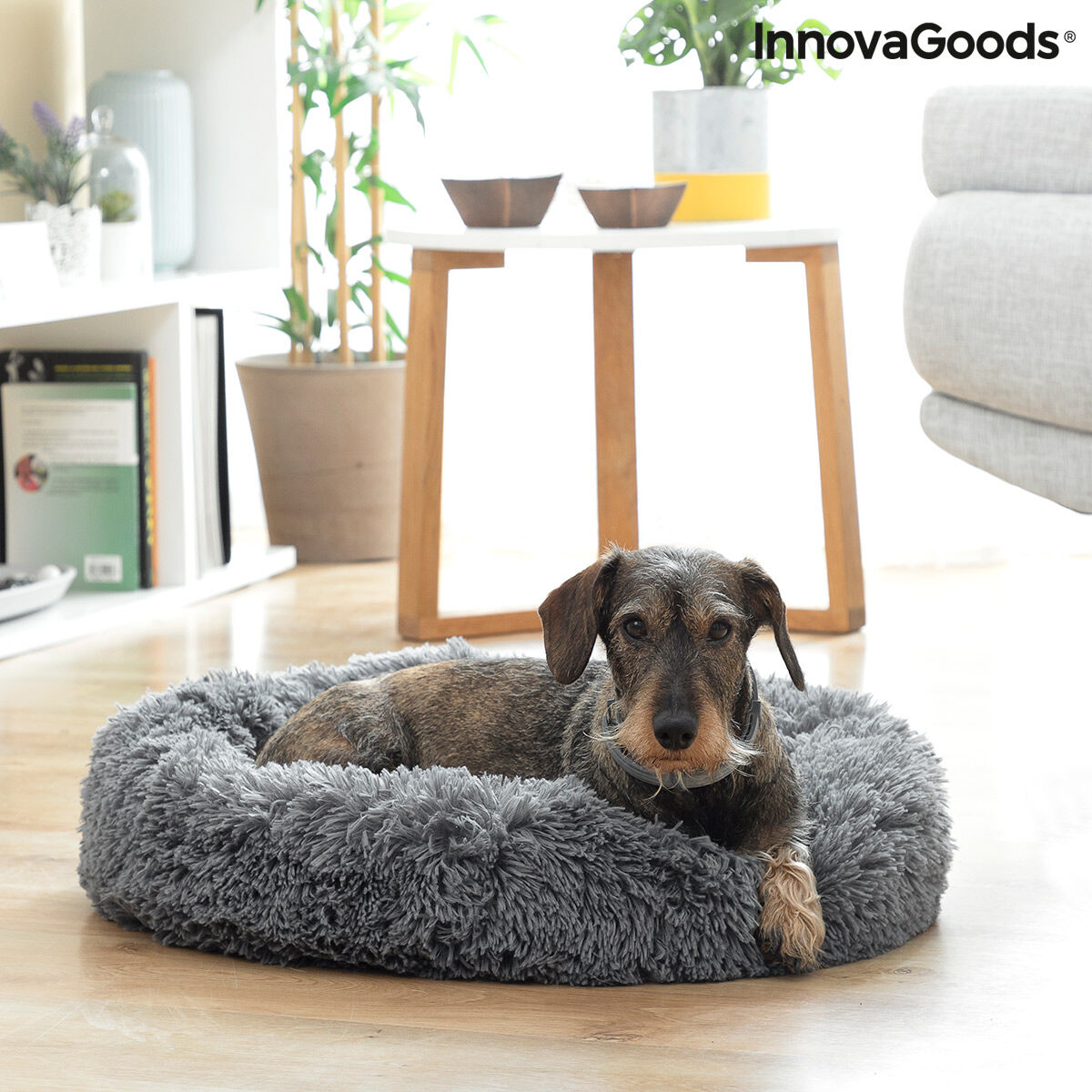 Le Cocon Royal – Panier Apaisant Anti-Stress · Chat & Petit Chien (Ø 60 cm)