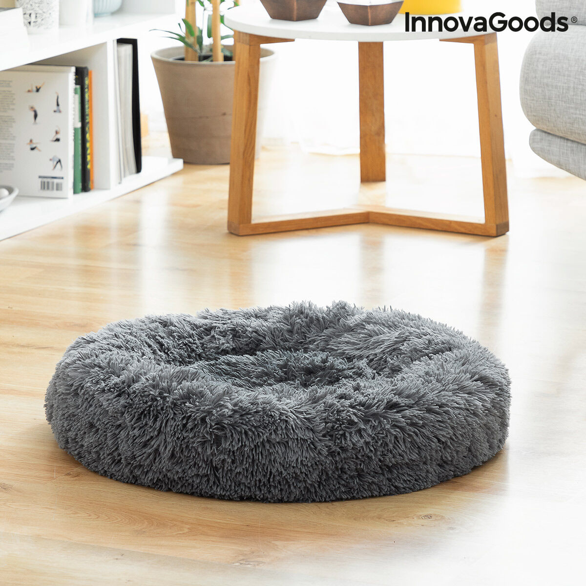 Le Cocon Royal – Panier Apaisant Anti-Stress · Chat & Petit Chien (Ø 60 cm)