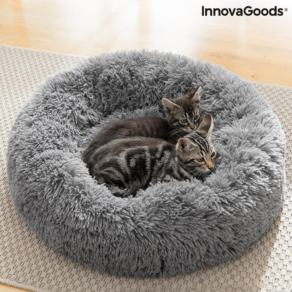 Le Cocon Royal – Panier Apaisant Anti-Stress · Chat & Petit Chien (Ø 60 cm)