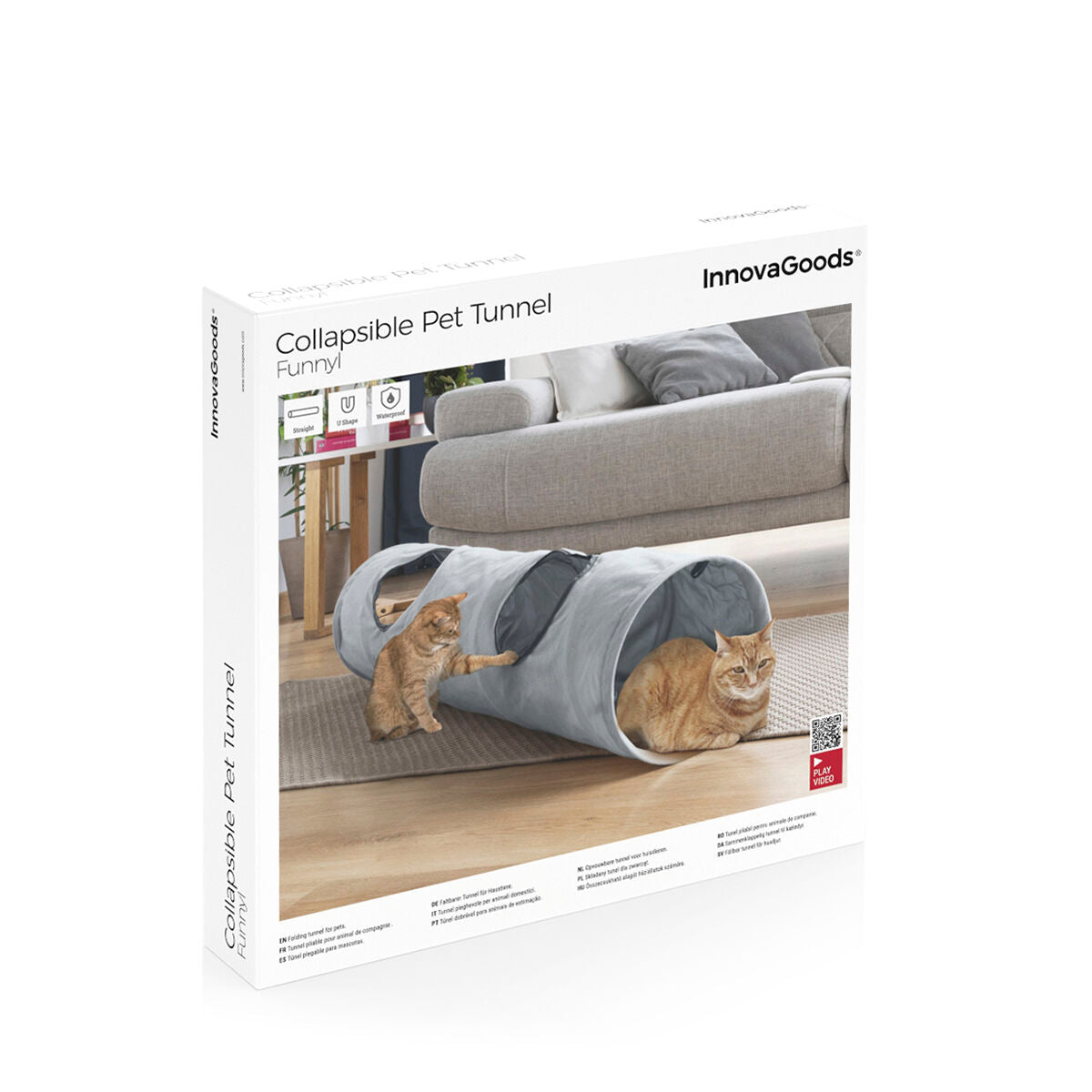 Le Tunnel des Merveilles – Tunnel de Jeu Pliable · Chat & Petit Chien