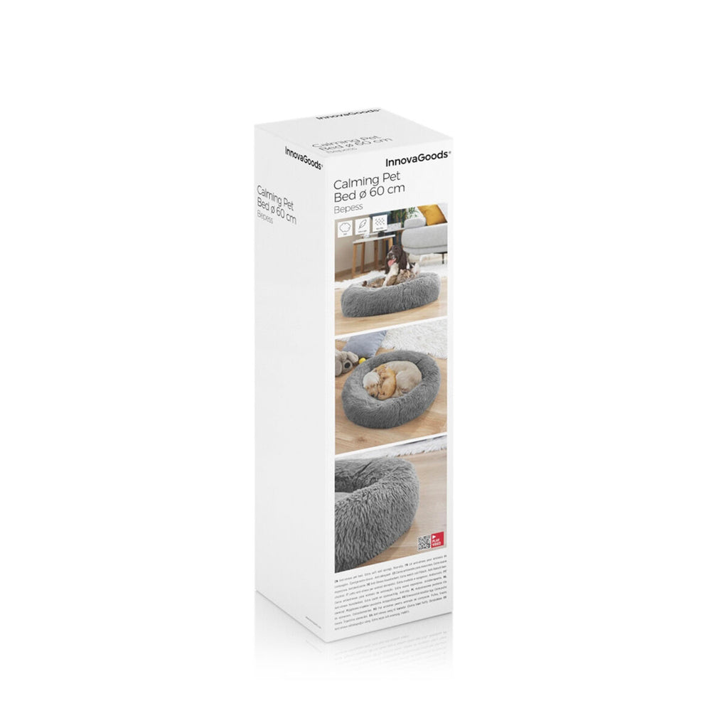 Le Cocon Royal – Panier Apaisant Anti-Stress · Chat & Petit Chien (Ø 60 cm)